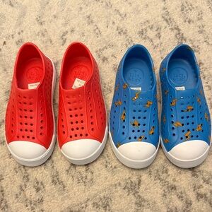 NWOT Kids Slip-On Shoes - Red and Blue